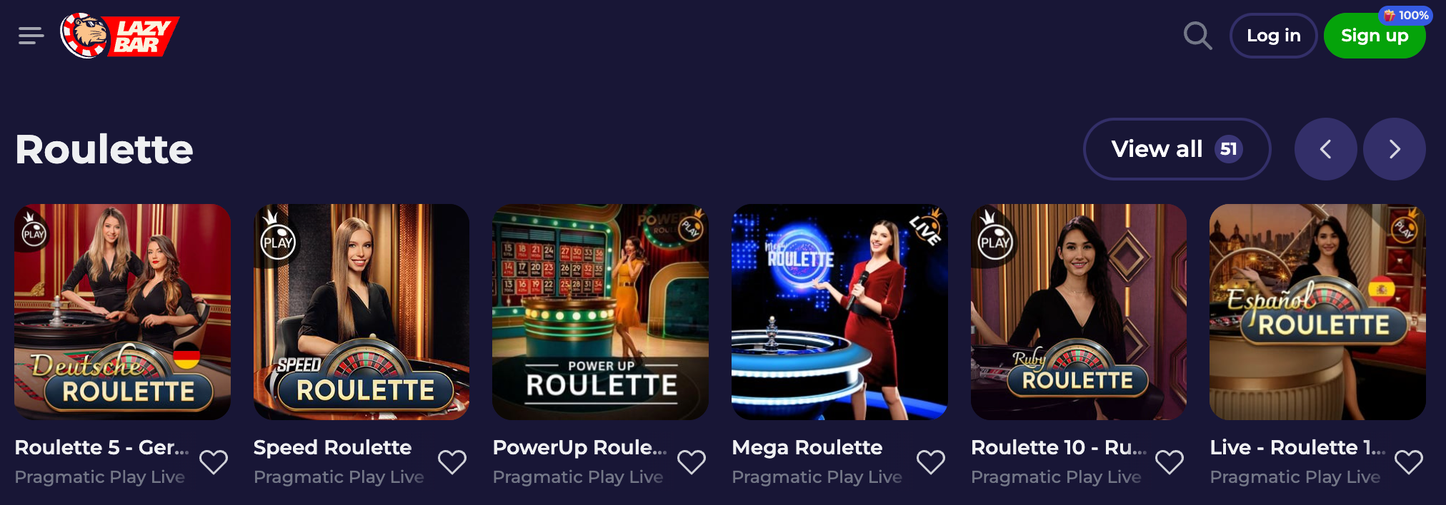  Lazybar Live Casino Roulette